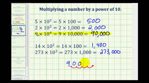 Multiplying By Powers Of Ten
