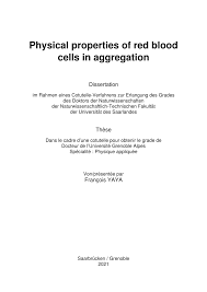 physical properties of red blood cells