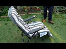 b q colorado grey metal relaxer chair