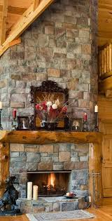 Awesome Fireplace Rustic House Log