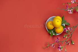 Over 6,125 chinese new year orange pictures to choose from, with no signup needed. Chinese New Year Fresh Oranges And Cherry Blossom Branch Borders On Red Paper Background Stock Image Image Of Asian Cherry 137554303