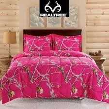 New Realtree Bright Pink Camo Comforter