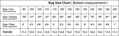 Rug Size Chart Kc Horse Rugs