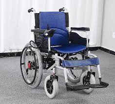 folding wheelchair with remote control