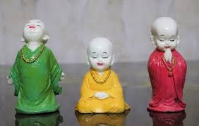 Ceramic Baby Buddha N 3 Pcs Set For