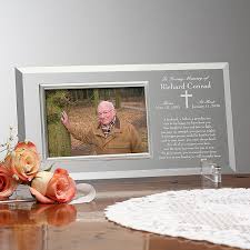Again Engraved Glass Memorial Picture Frame
