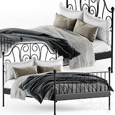 Ikea Leirvik Bed Frame Bed 3d Model