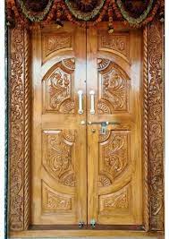 interior teak wood carved double door