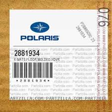polaris 2881934 molded floor mats