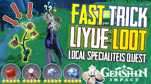 That's basically all you need to know about how to collect liyue local specialities in genshin impact. Fast Way Collect Liyue Local Specialties Locations Battle Pass Quest Genshin Impact Tips Tricks Youtube