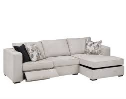 modern ivory power reclining sectional