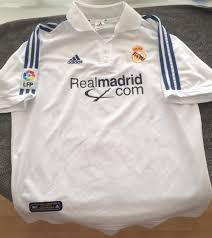 Founded on 6 march 1902 as madrid football club. Real Madrid Home Football Shirt 2001 2002