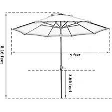 Aluminum Outdoor Market Patio Umbrella