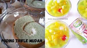 Mykitchen's recipe puding marble by: Resepi Puding Trifle Mudah Dan Sedap Youtube
