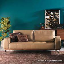sofa kulit seater asli minimalis mewah