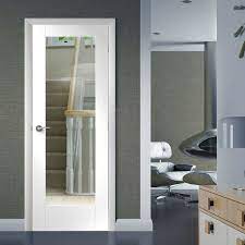 White Primed Bathroom Doors