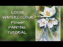 Loose Watercolour Flowers Painting