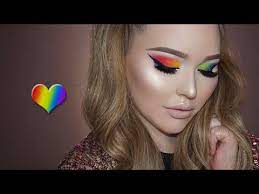 pride tribute rainbow eyes makeup