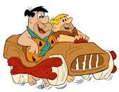 Image result for pic fred flintstone in car