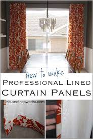 professional lined curtain panels