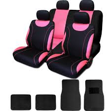 Pink Cloth Car Truck Seat Covers