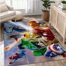 marvel comics game area rug carpet