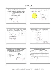 2 6 Solving Literal Equations For A