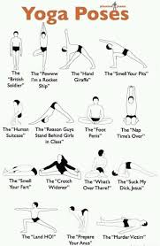 Yoga Poses A Helpful Chart Deep Fried Bits