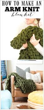 easy + fast! how many acres do you need to raise a deer? Arm Knit Blanket How To Make Using Chunky Yarn