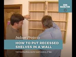 How To Put Recessed Shelves In A Wall