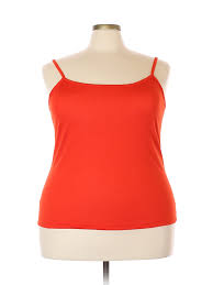 Details About French Laundry Women Red Tank Top 3 X Plus