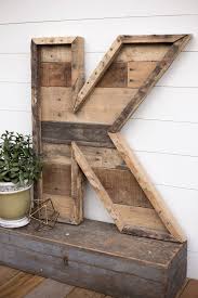 36 Reclaimed Wood Letter Home Large