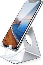 Explore iphone holders for desk. Amazon Com Lamicall Cell Phone Stand Desk Phone Holder Cradle Compatible With Phone 12 Mini 11 Pro Xs Max Xr X 8 7 6 Plus Se All Smartphones Charging Dock Office Desktop Accessories Silver
