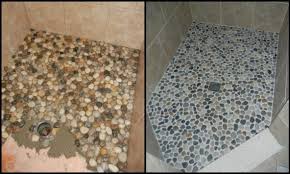 a creative pebble shower floor your