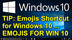 how to add emojis in windows 10