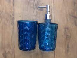 Blue Soap Dispenser Set The Aln Gift