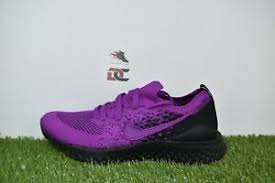 Nike epic react flyknit 2 black trainers size 10.5 eu 45.5. Nike Epic React Flyknit 2 Men S Size 12 Running Shoe Vivid Purple Bq8928 500 Ebay