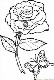 It is the rose bush, the genus rosa and the family rosaceae. Coloring Pages Of Flowers And Roses Coloring Home
