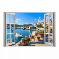 Biete hier ein schönes wandbild top zustand. 154 Wandtattoo Fenster Mediterran Mittelmeer Toskana