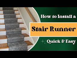 how to install a carpet stair runner