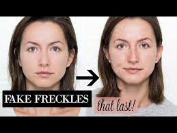 how to create fake freckles that last