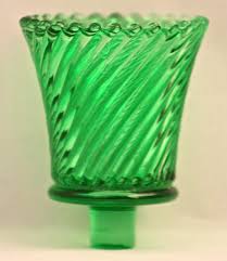 Swirled Pegged Glass Votive Candle Holder