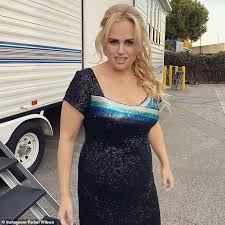 The bridesmaids star posed in a black leotard before the second pic from behind revealing the thong bottom. Rebel Wilson Shows Off Her 30kg Weight Loss In A Figure Hugging Dress Sound Health And Lasting Wealth
