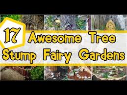 17 Awesome Tree Stump Fairy Gardens