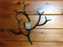Sconce Branch Candle Holder Unique Wall