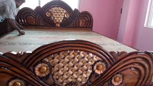 Pu Police Disiner Wooden Designer Bed