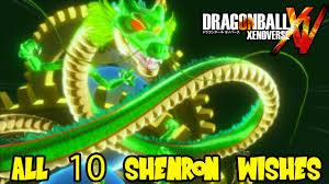 Maybe you would like to learn more about one of these? Dragon Ball Xenoverse All Shenron Wishes Items Characters Ultimates Super Attacks More Youtube