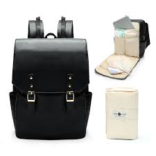 leather diaper bag backpack by miss