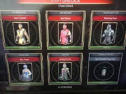 So all regular, soul, and invisible chests with skins, etc. 3000 Souls And 1 Lockpick Later Is This The Same For Everyone R Mortalkombat