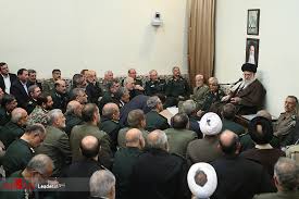 Image result for ‫رهبر انقلاب در دیدار فرماندهان ارشد نیروهای مسلح‬‎